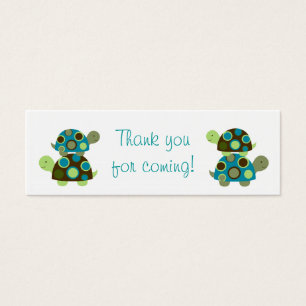 Modern Stacked Turtle Party Favour Gift Tags