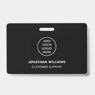 Modern Staff Name Job Title Business Company Logo Badge
