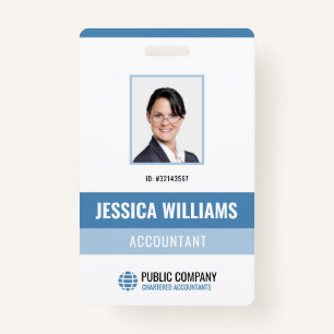 Modern Staff Personal Photo Employee ID Badge