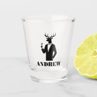 Modern Stag Party Black Bachelor's Night Name