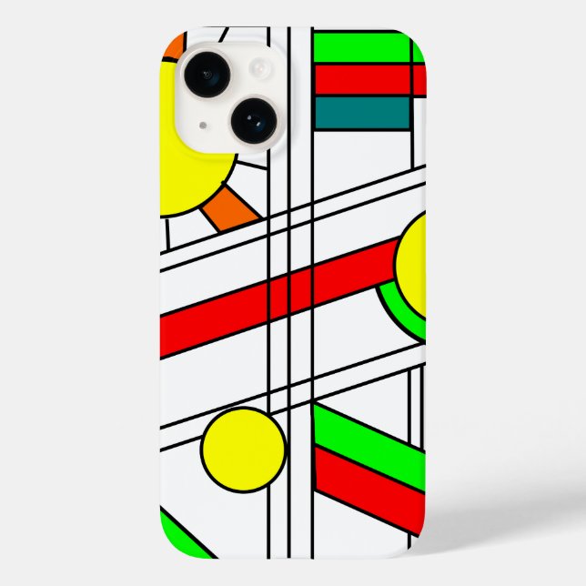 Modern Stained-Glass Look Case-Mate iPhone Case (Back)