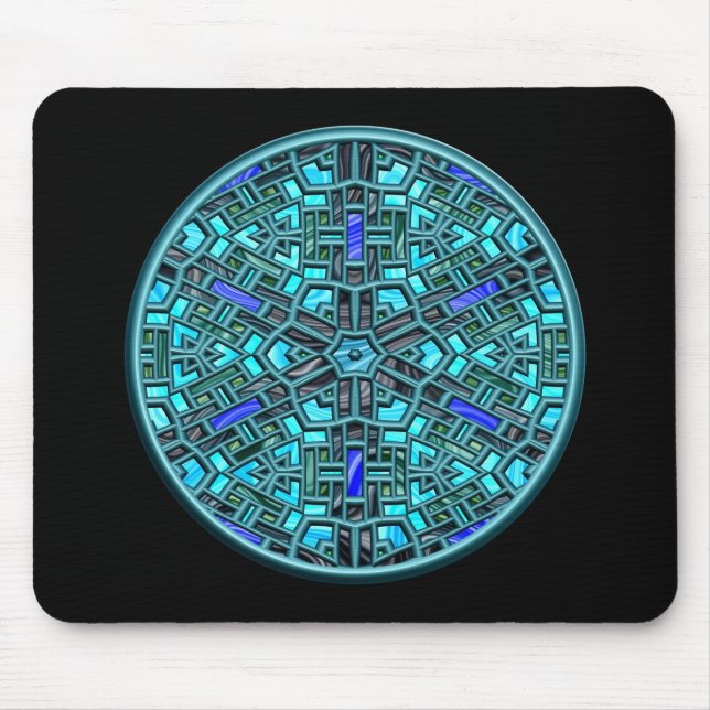 modern stained glass mouse pad (Front)