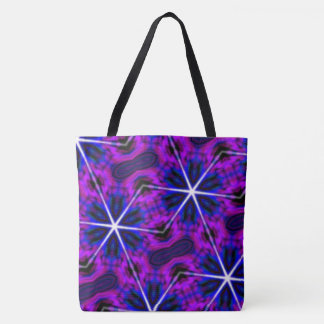 MODERN STAR BLUE CUTE-PURPLE-BLUE TOTE BAG