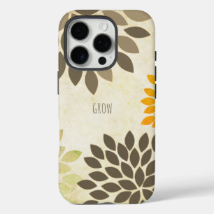 Modern Star Burst Flower Personalized iPhone 16 Pro Case