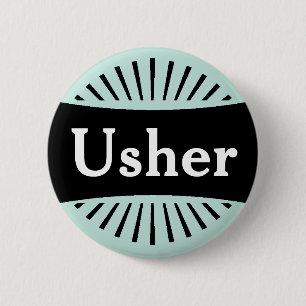 Modern Starburst Design Name Tag 2 Inch Round Button