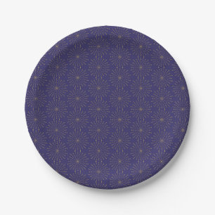 Modern Starburst For New Year's Paper Plates