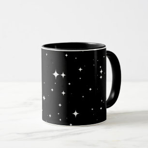 Modern Starry Night Sky Seamless Pattern 8K Coffee Mug