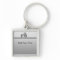 Modern Steel Tractor Keychain