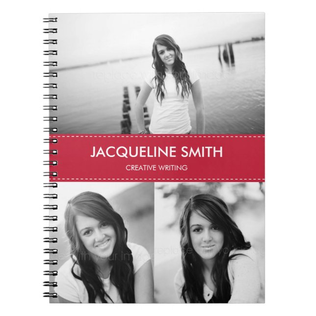 Modern Stitching Personalized Notebook (Front)