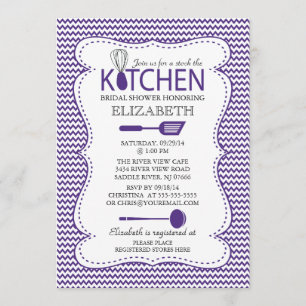 Modern Stock the Kitchen Bridal Shower Invitation