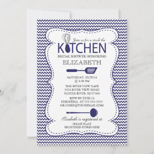 Modern Stock the Kitchen Bridal Shower Invitation