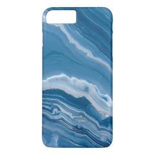 Modern Stone Dusty Blue Marble Case-Mate iPhone Case