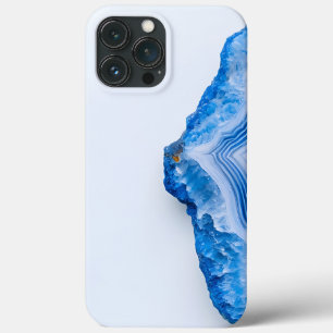 Modern Stone Dusty Blue Marble iPhone 13 Pro Max Case