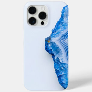 Modern Stone Dusty Blue Marble iPhone 15 Pro Max Case