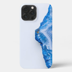 Modern Stone Dusty Blue Marble iPhone 13 Pro Max Case