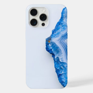 Modern Stone Dusty Blue Marble iPhone 15 Pro Max Case