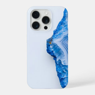 Modern Stone Dusty Blue Marble iPhone 15 Pro Case