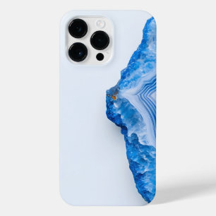 Modern Stone Dusty Blue Marble iPhone 14 Pro Max Case