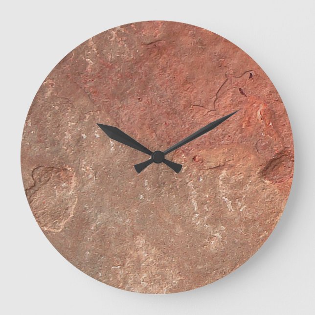 Modern Stone Look Wall Clock (Front)
