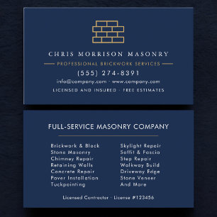 Modern Stone Masonry Company Business Card
