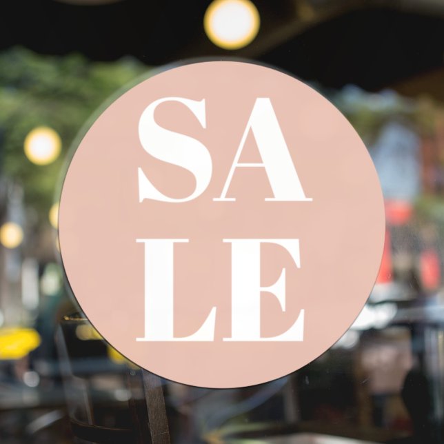 Modern Store Window Sale Pastel Pink Cling (Creator Uploaded)