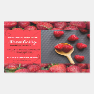 Modern Strawberry Jam Sticker