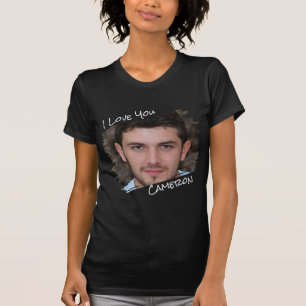 Modern Street Art Add Photo I Love You Girlfriend T-Shirt
