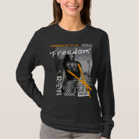Modern street wear USA Freedom black and white