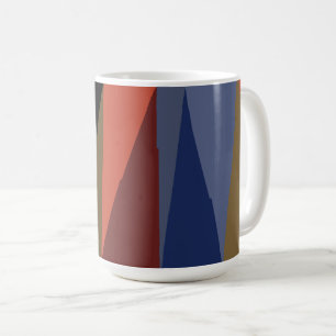 Modern Stripe Colourful Rainbow triangle pattern  Coffee Mug