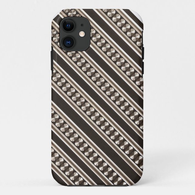 Modern Stripe Design iPhone Case (Back)
