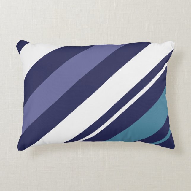 Modern Stripe Diagonal Accent Pillow (Front)