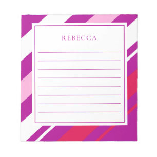 Modern Stripe Diagonal Notepad