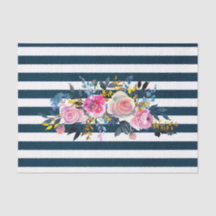 Modern Stripe Floral Pattern