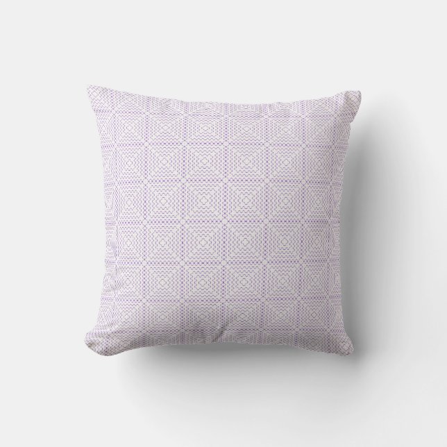Modern stripe plaid abstract art throw pillow (Front)