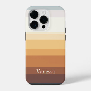 Modern striped iPhone 14 pro case