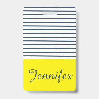 Modern striped pattern badge