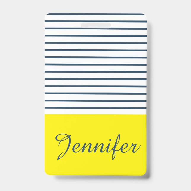 Modern striped pattern badge (Front)