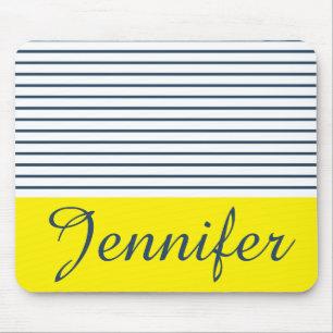 Modern striped pattern mouse pad