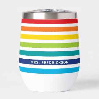 MODERN STRIPED PATTERN stylish rainbow colourful