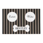 Modern Striped Personalized Pet Placemat