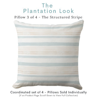 Modern Striped Throw Pillow