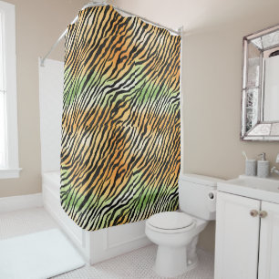 Modern Striped tiger skins Print big cats feline a