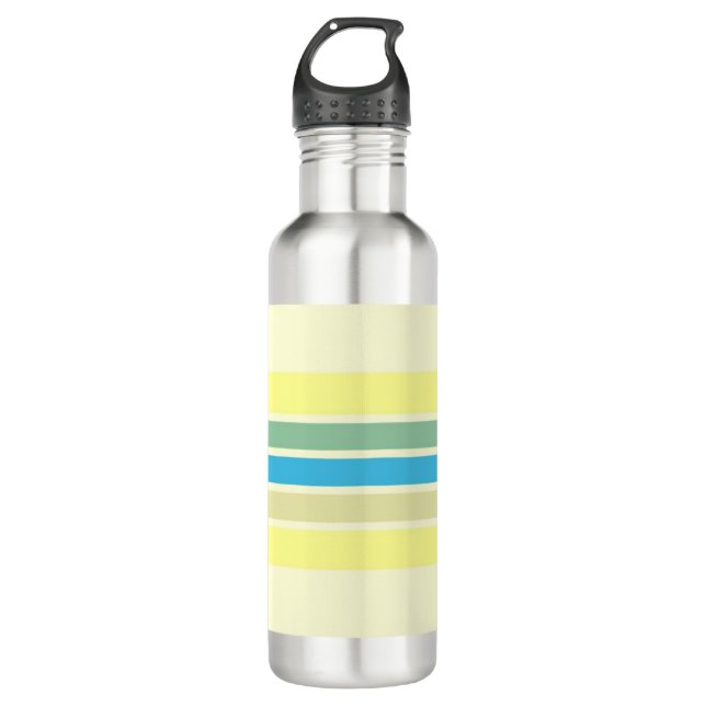 modern stripes art 710 ml water bottle (Front)