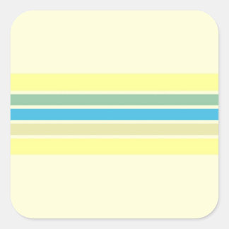 modern stripes art square sticker