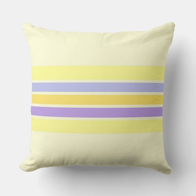 modern stripes art throw pillow (Front)