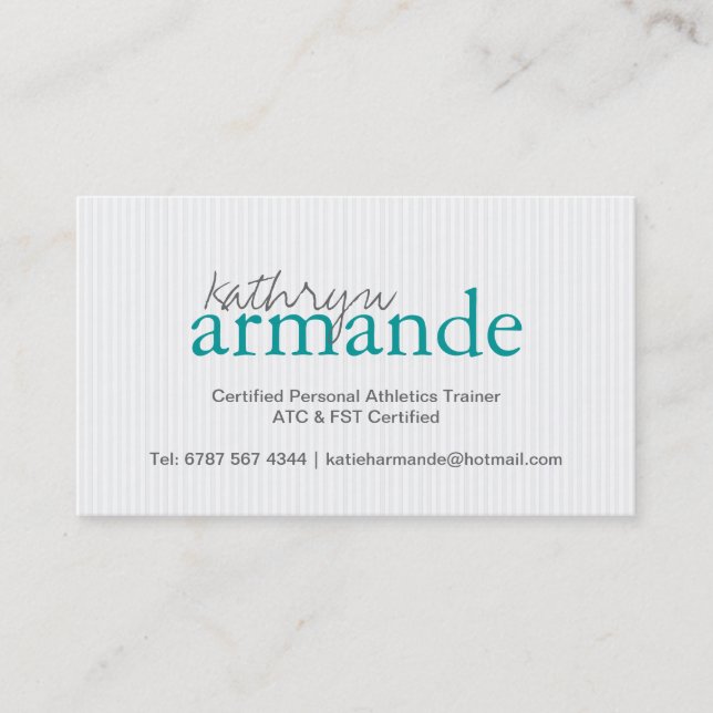 Modern Stripes Business Card (Front)