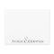 Modern Stripes Couples Personalized Stationery