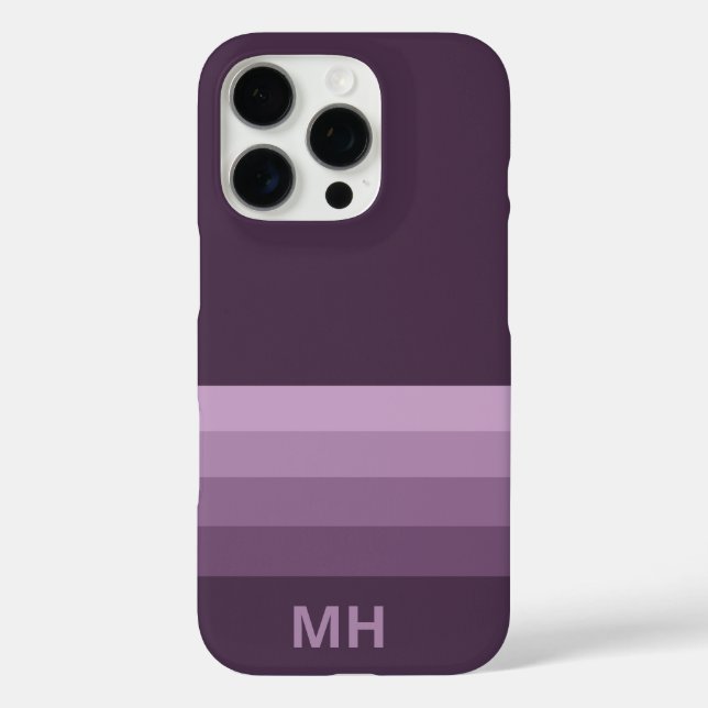 Modern Stripes Minimal iPhone 16 Pro Case (Back)