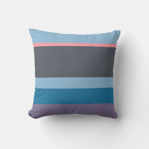 Modern stripes pattern throw pillow