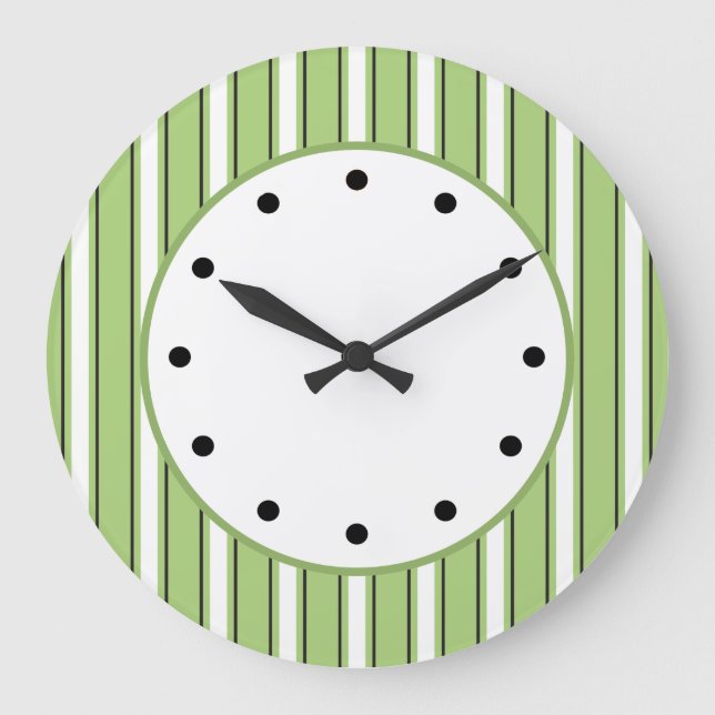 Modern Stripes Wall Clocks (Front)
